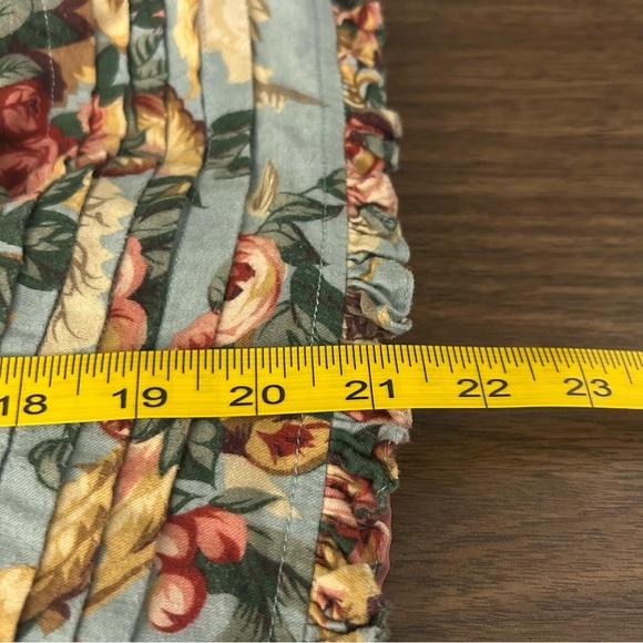 ❤️ Vintage Floral Kids Dress in Blue and Gold 3 - Picture 10 of 11